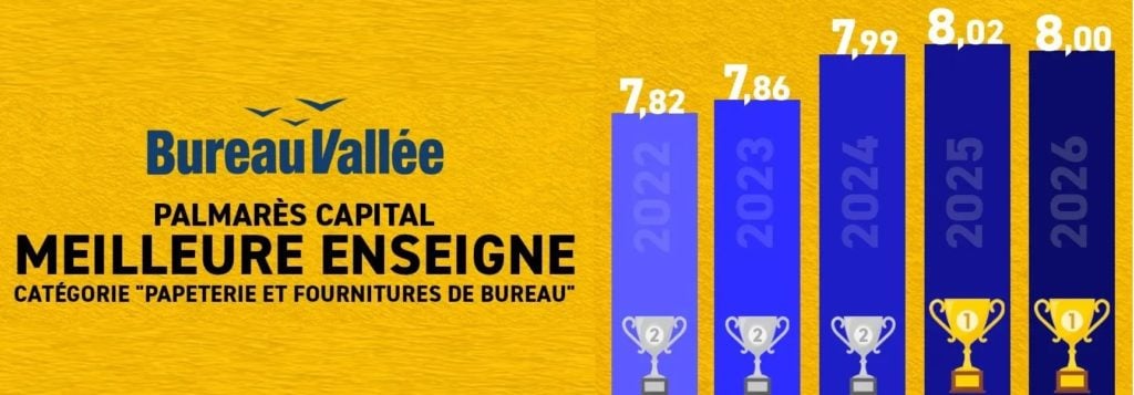 Bureau Vallée meilleure enseigne 2026