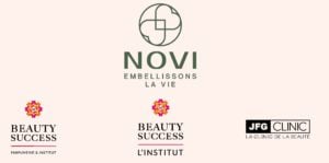 Le groupe Novi et ses trois enseignes : Beauty Success, Beauty Success L’Institut et JFG Clinic