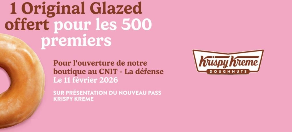 Implantation de la franchise Krispy Kreme au sein du Westfield CNIT à La Défense