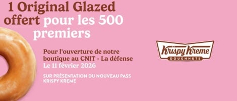 Krispy Kreme poursuit son maillage francilien avec une ouverture au CNIT