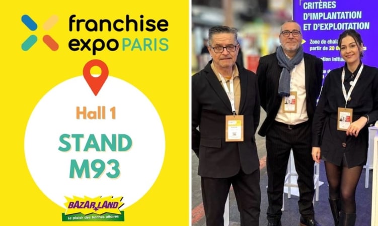 Bazarland accélère son expansion et part à la rencontre de ses futurs franchisés au Salon Franchise Expo Paris