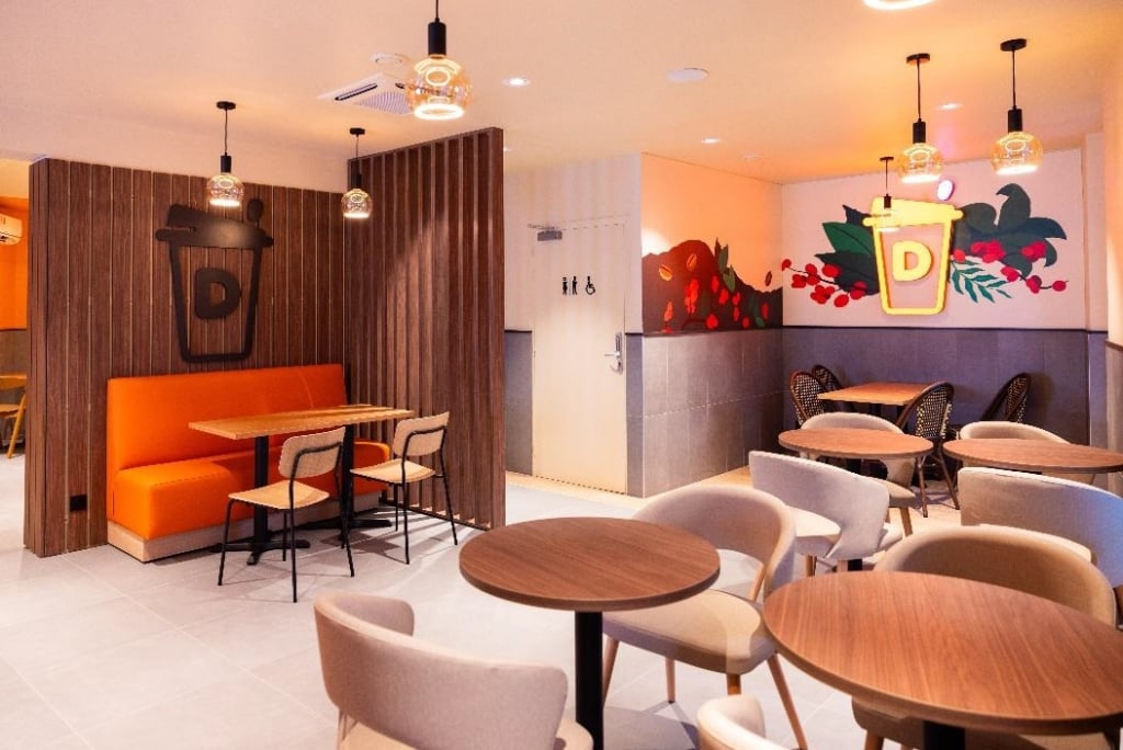 Intérieur shop Dunkin'