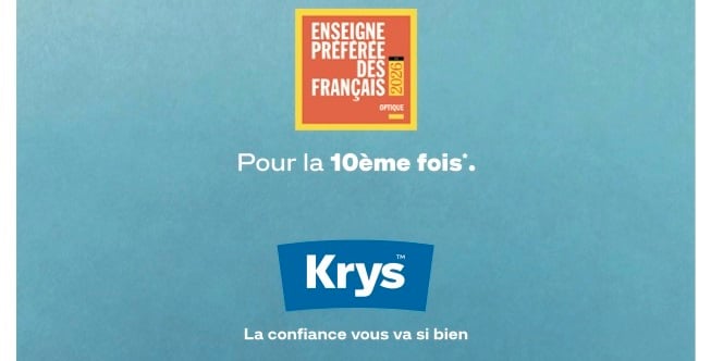Krys élue Enseigne d’Optique Préférée des Français