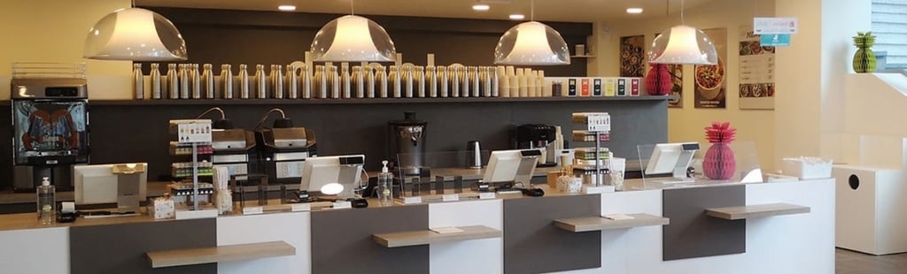 Intérieur restaurant Dubble 
