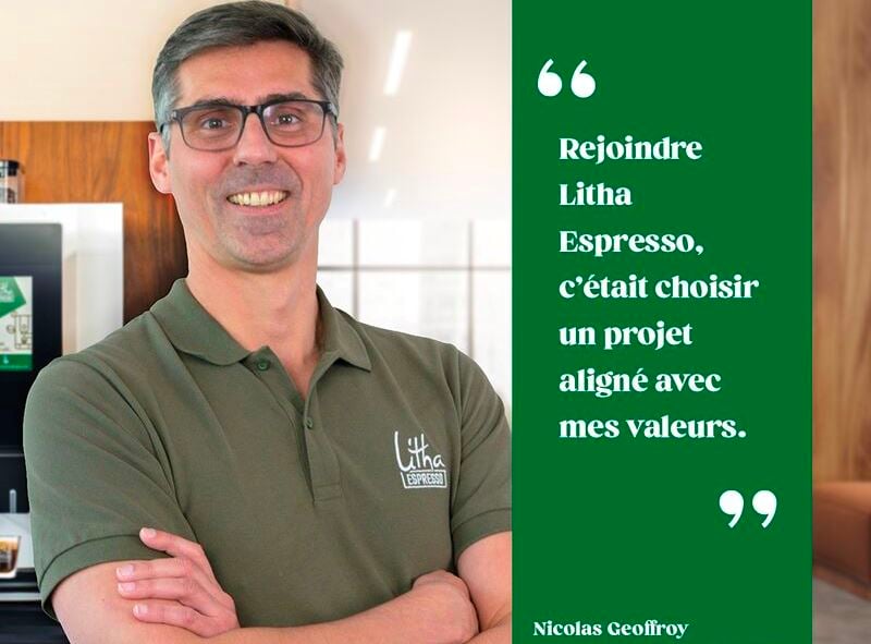Nicolas Geoffroy, franchisé Litha Espresso