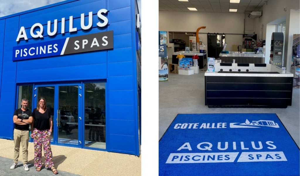 Nouveau showroom Aquilus Piscines & Spas Royan 