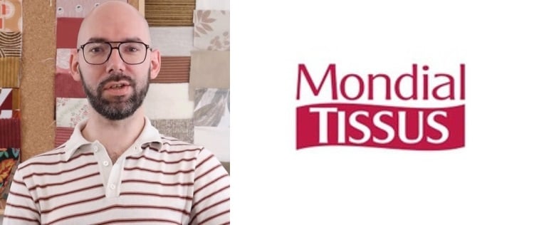Guillaume Sacré, gestionnaire de paie, référent handicap chez Mondial Tissus