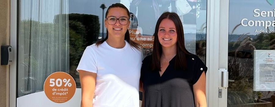 Inès Vandenbossche et Stacy Marcotte, franchisées Senior Compagnie à Sainte-Maxime