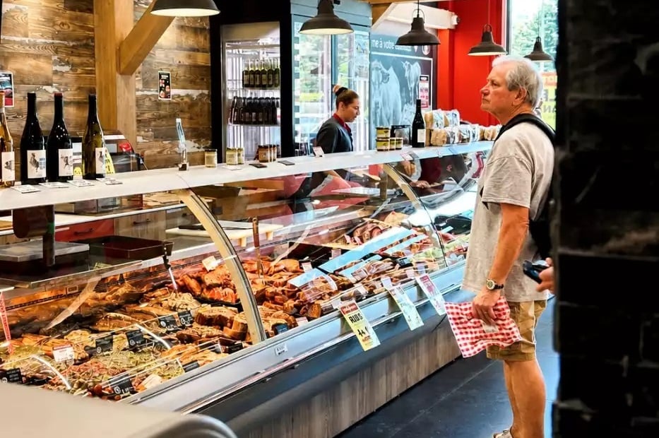 Intérieur boucherie-charcuterie Maison Hofer 