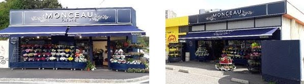 Les Monceau Fleurs de Bohars et de Brest Tarente après leur relooking