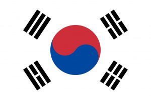 La Corée du Sud drapeau