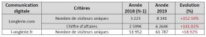 Bilan digital L'Onglerie 2019 - sites internet