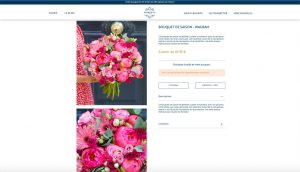 Nouveau site Monceau Fleurs - bouquet de saison Wagram