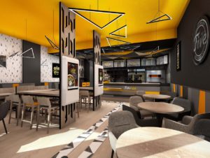 Intérieur restaurant Five Pizza Original 