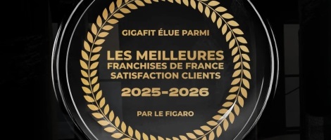 Palmarès des meilleures franchises 2025-2026 : GIGAFIT décroche la meilleure note